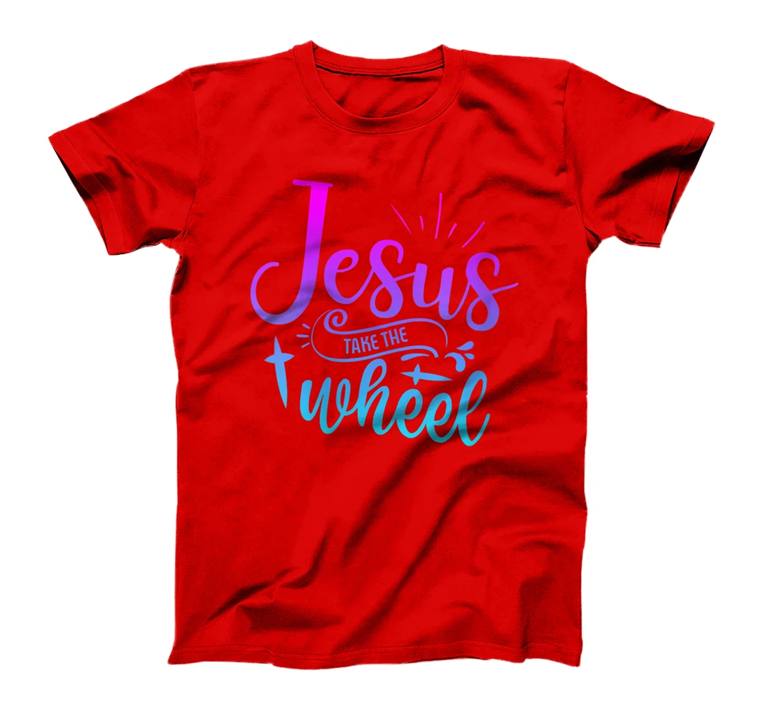 Womens Jesus Take The Wheel Truck God Believer Tee T-Shirt