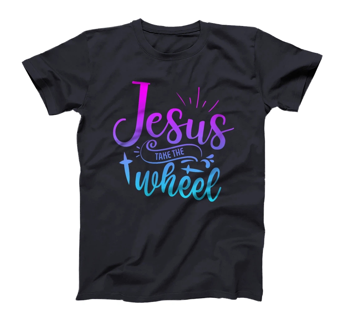Womens Jesus Take The Wheel Truck God Believer Tee T-Shirt