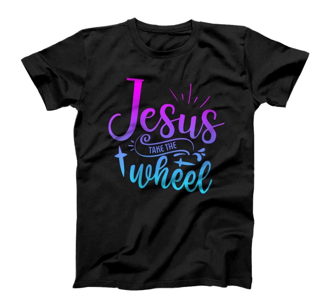 Womens Jesus Take The Wheel Truck God Believer Tee T-Shirt