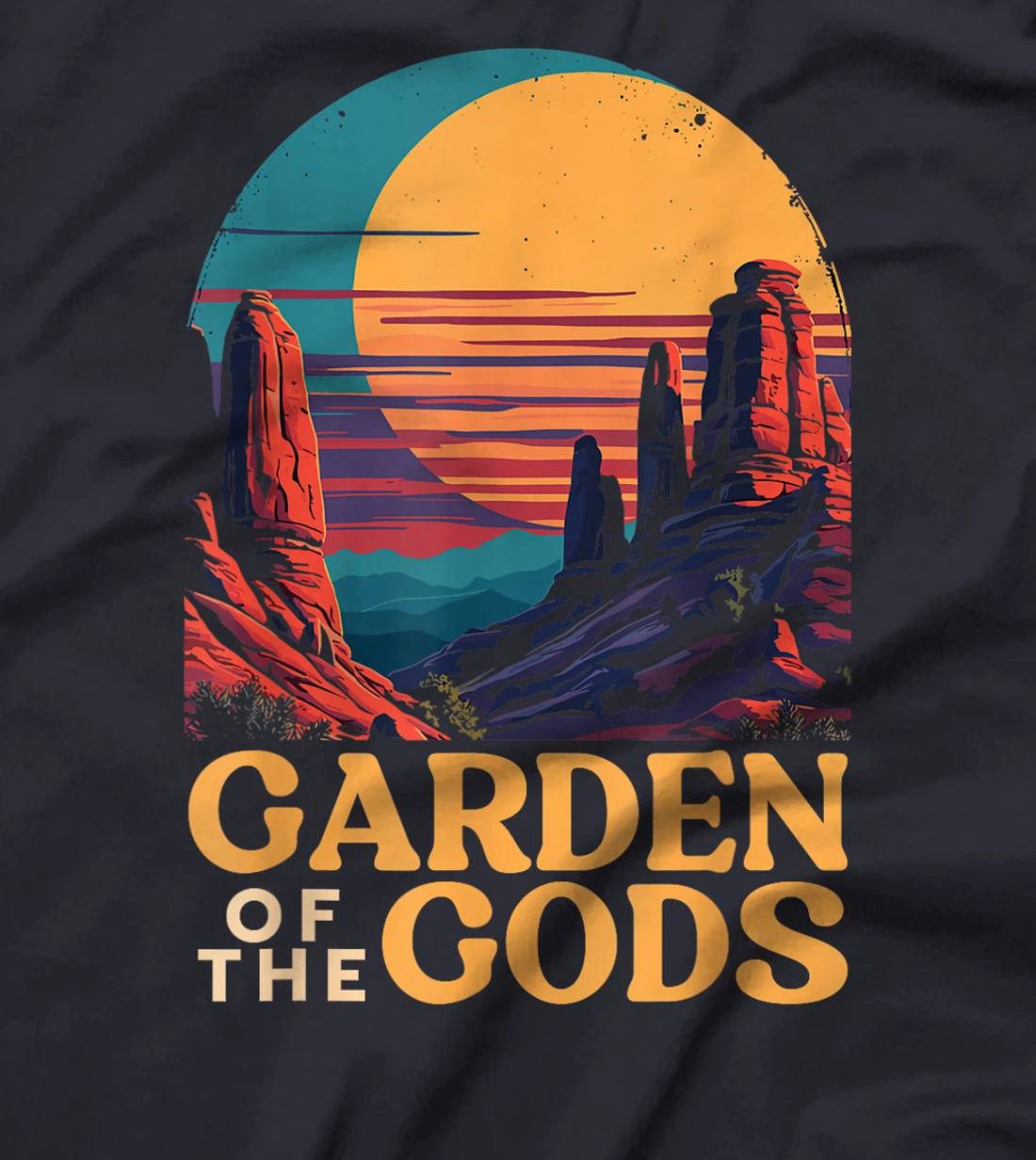 Garden of the Gods with Sunset, Garden of the Gods T-Shirt