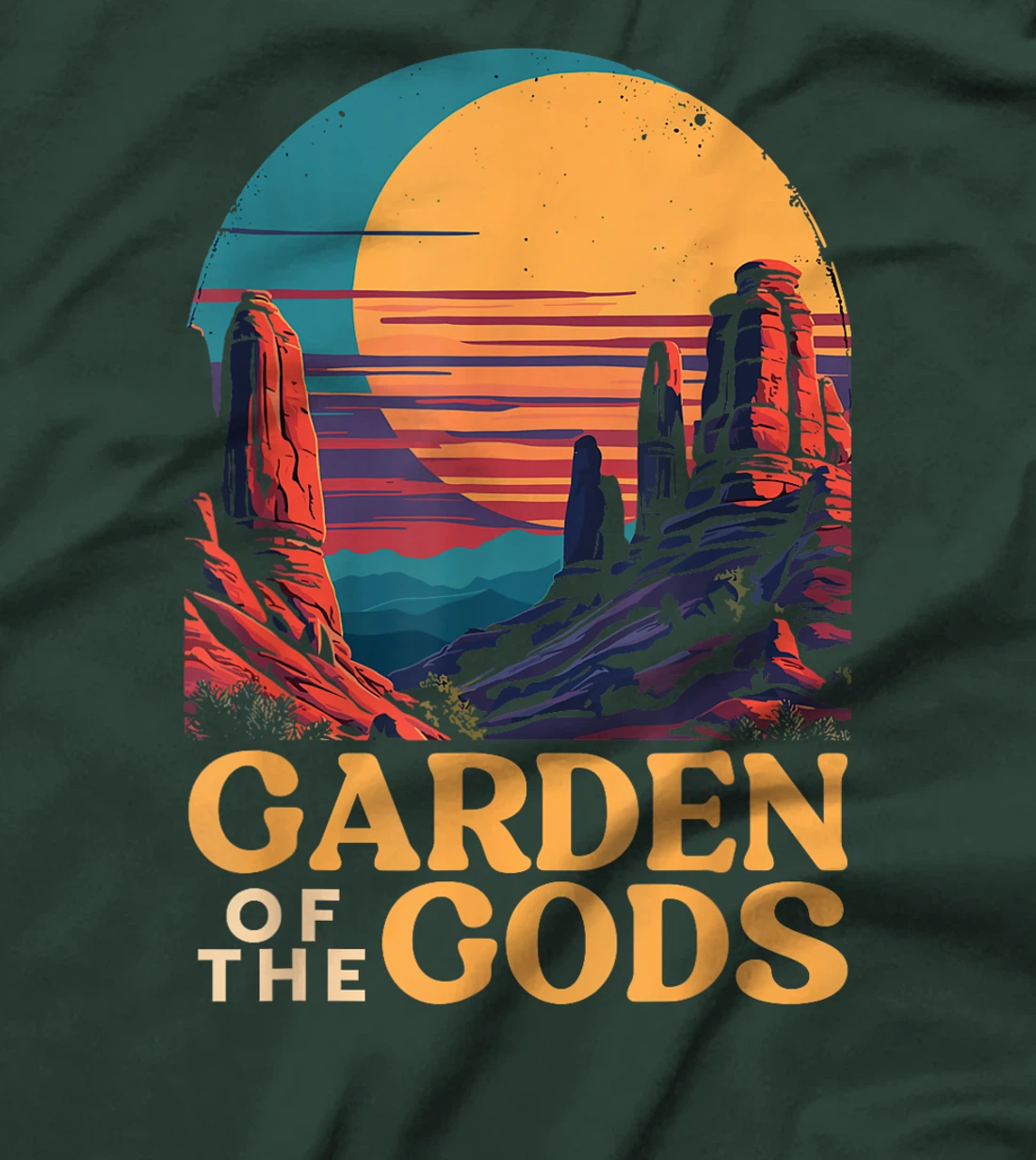 Garden of the Gods with Sunset, Garden of the Gods T-Shirt