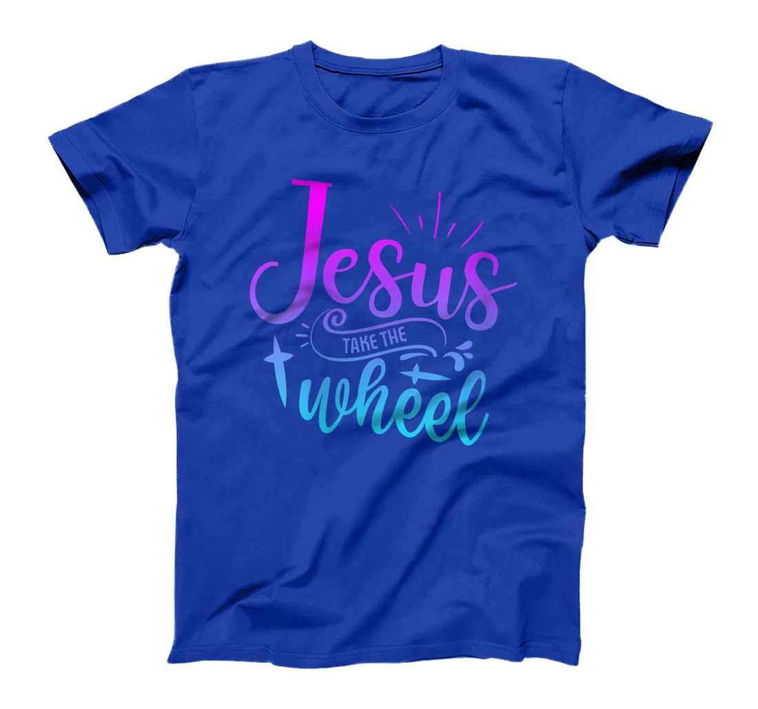 Womens Jesus Take The Wheel Truck God Believer Tee T-Shirt