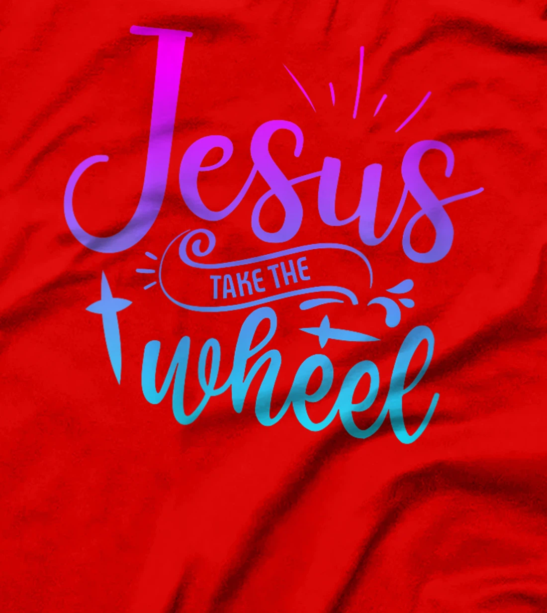 Womens Jesus Take The Wheel Truck God Believer Tee T-Shirt
