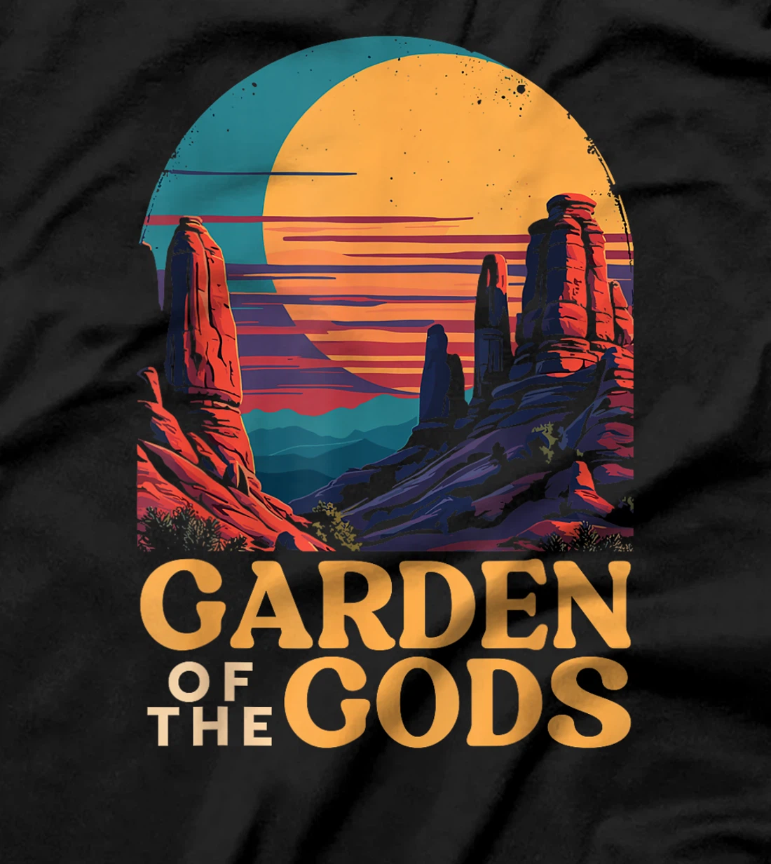Garden of the Gods with Sunset, Garden of the Gods T-Shirt