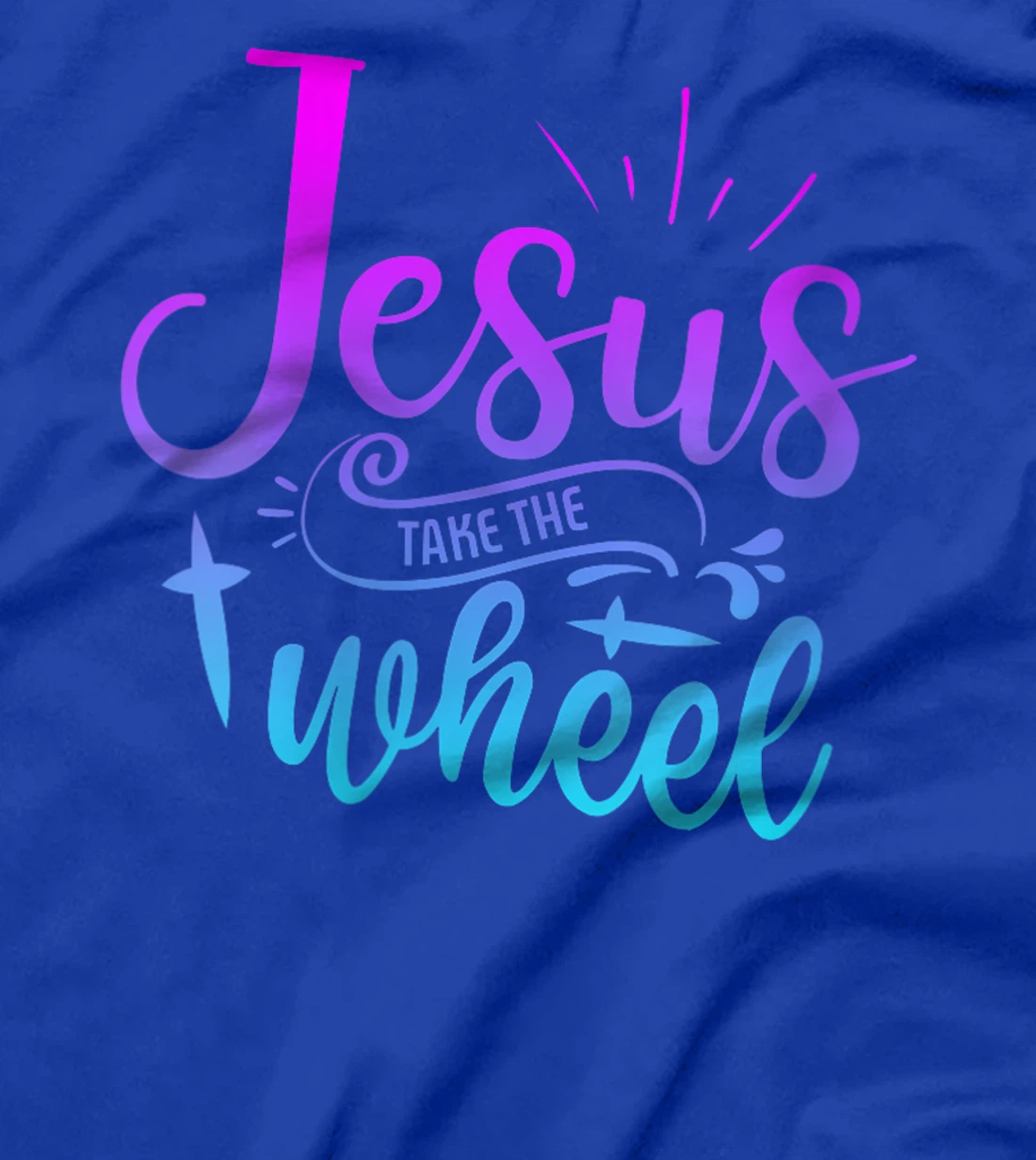 Womens Jesus Take The Wheel Truck God Believer Tee T-Shirt