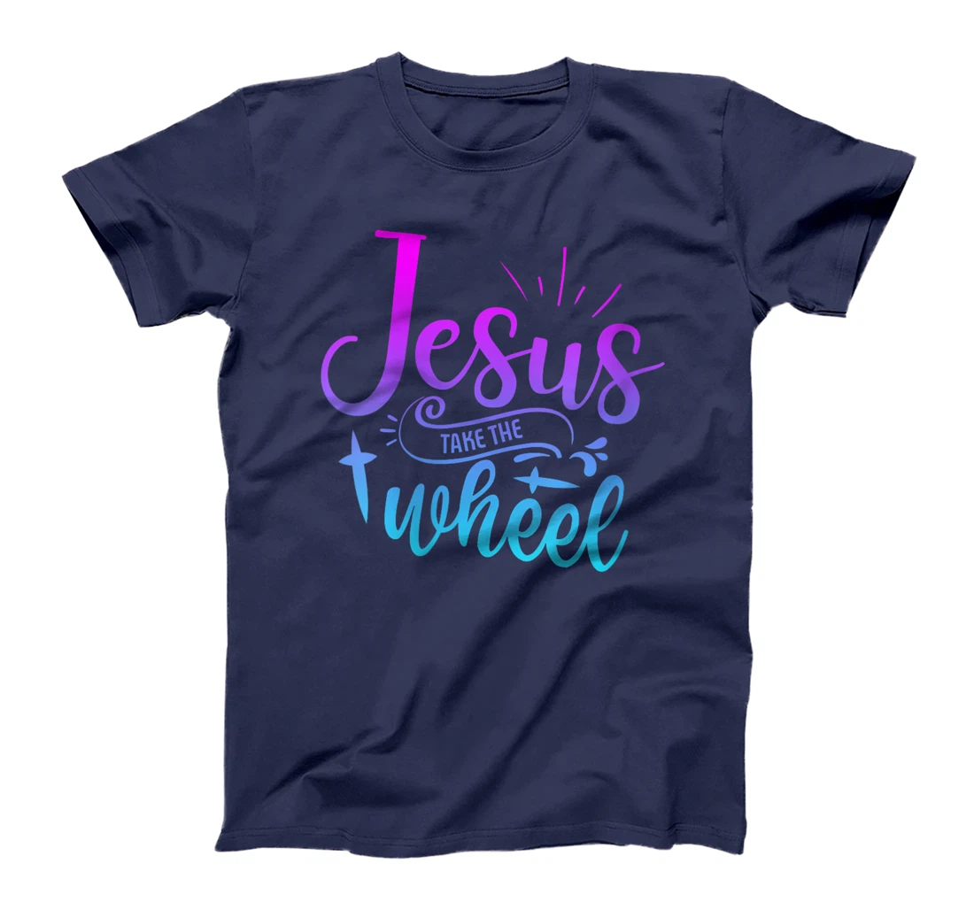 Womens Jesus Take The Wheel Truck God Believer Tee T-Shirt