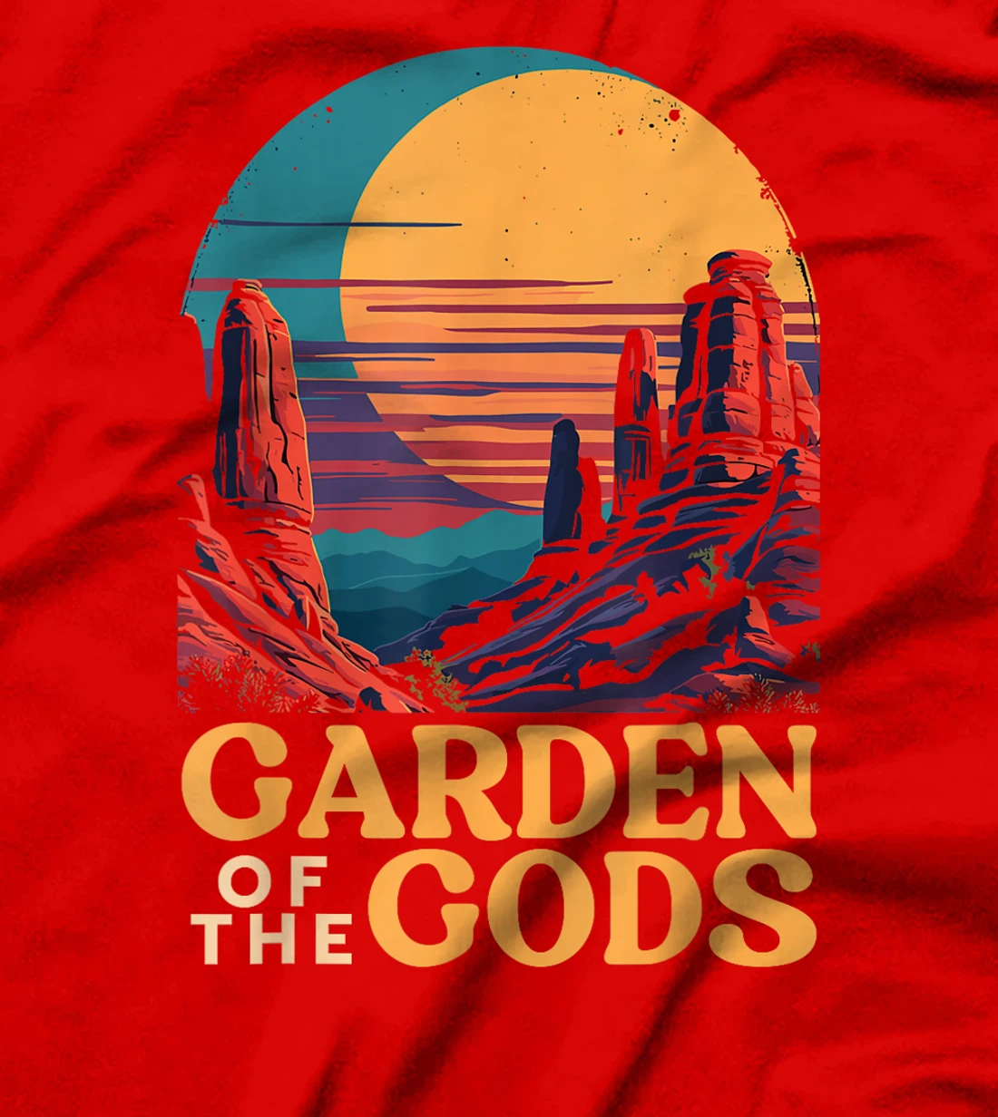 Garden of the Gods with Sunset, Garden of the Gods T-Shirt