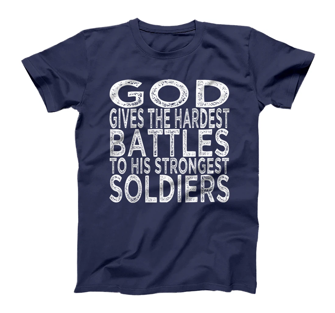 Lung Cancer Awareness Fighter Warrior Survivor, God T-Shirt