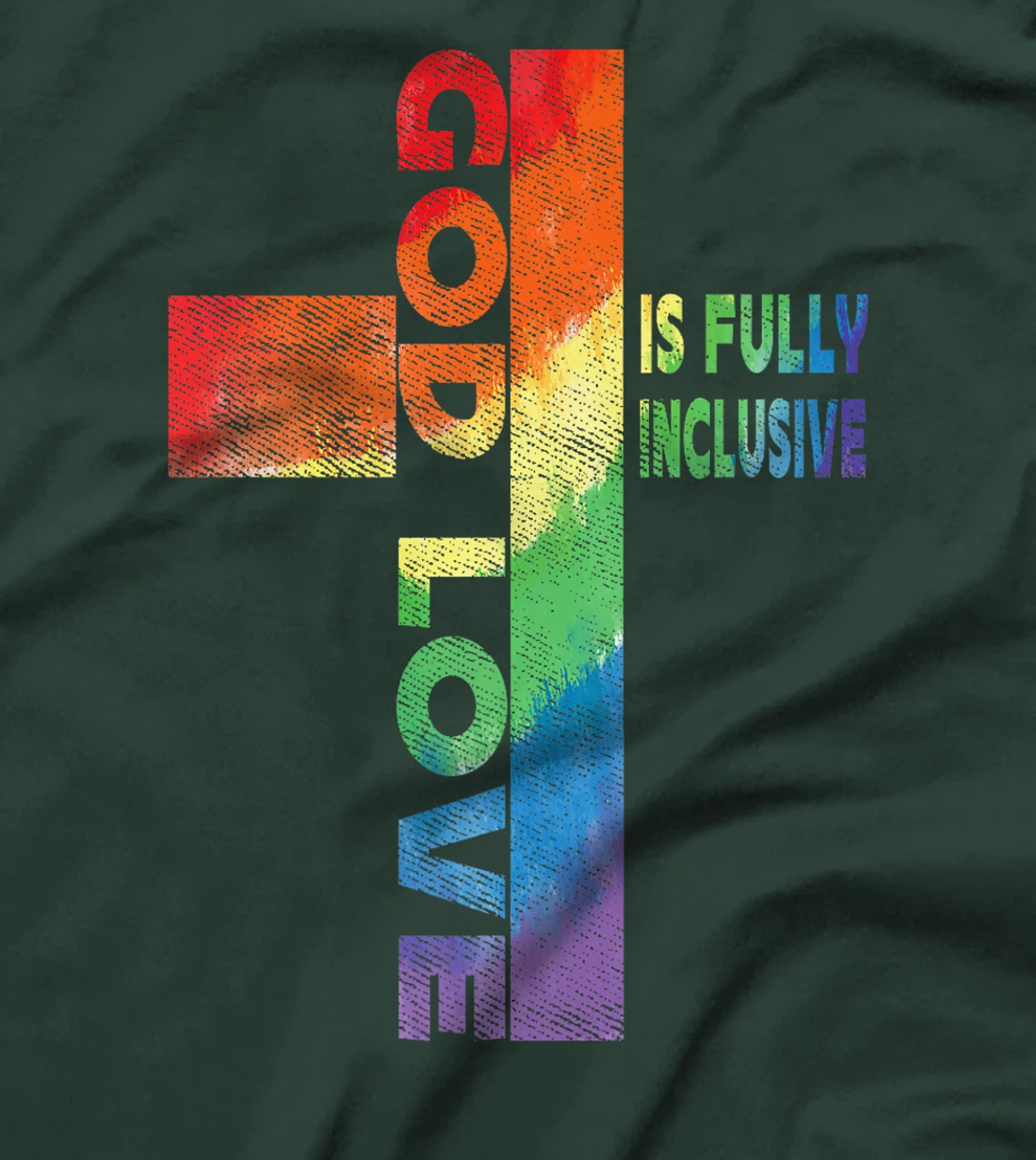 God's Love is Fully Inclusive Christian Gay Lesbian LGBT Premium T-Shirt