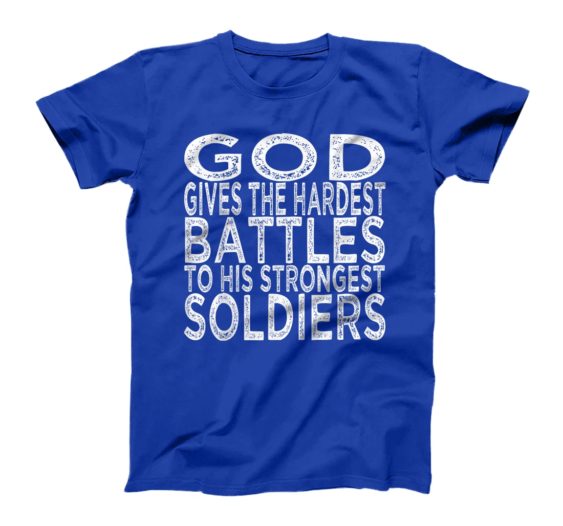 Lung Cancer Awareness Fighter Warrior Survivor, God T-Shirt