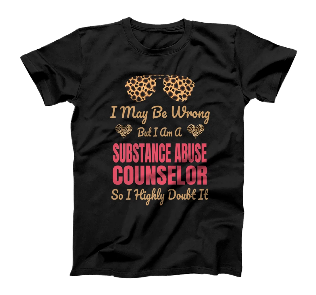 Substance Abuse Counselor Leopard Print Cute Gift Premium T-Shirt