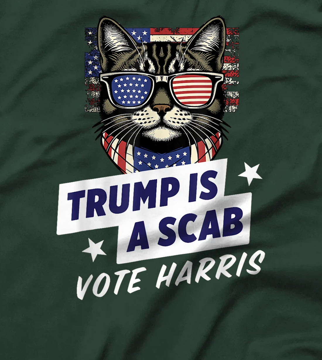 Trump is a Scab Vote Harris 2024 T-Shirt