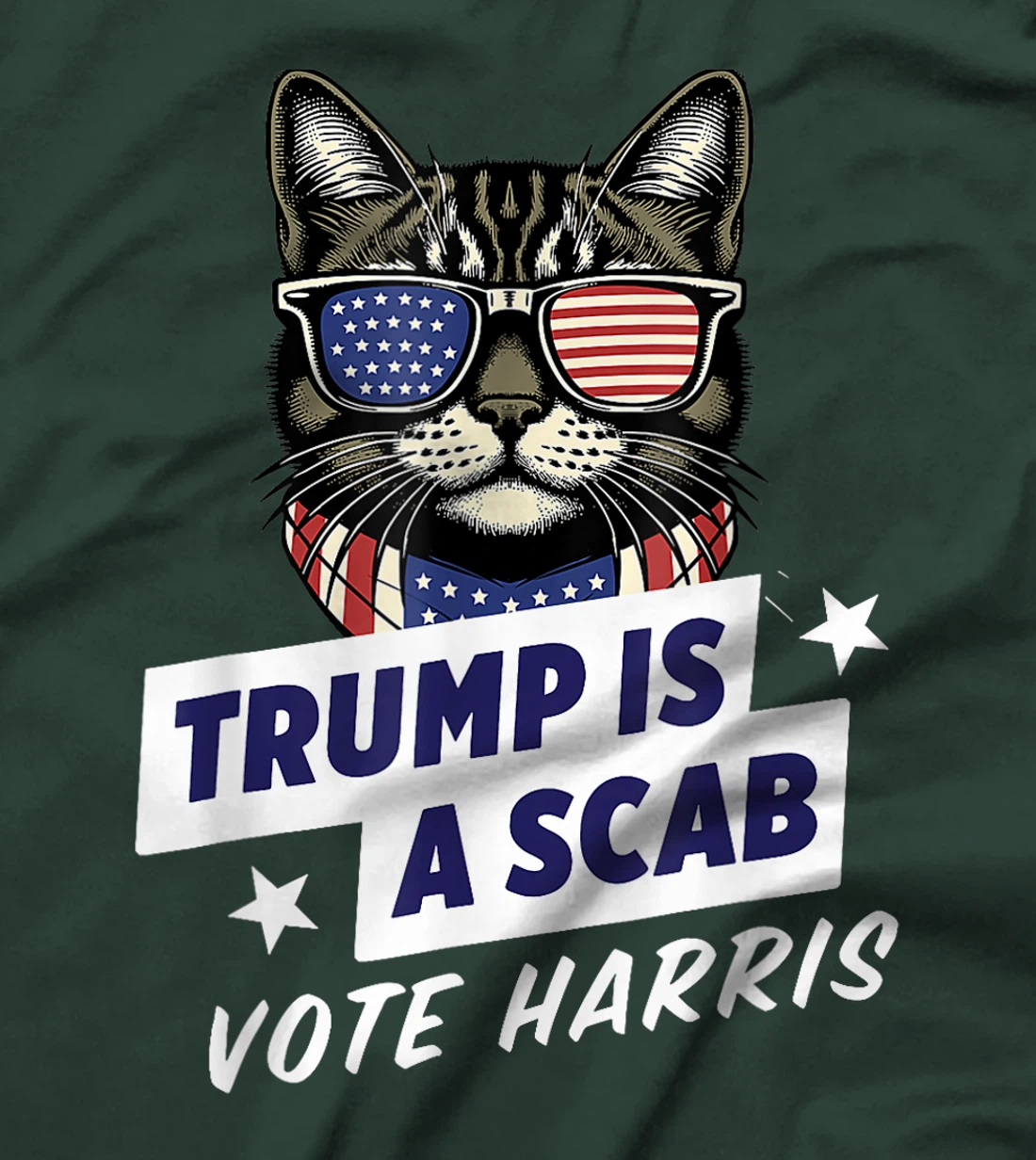 Trump is a Scab Vote Harris 2024 T-Shirt