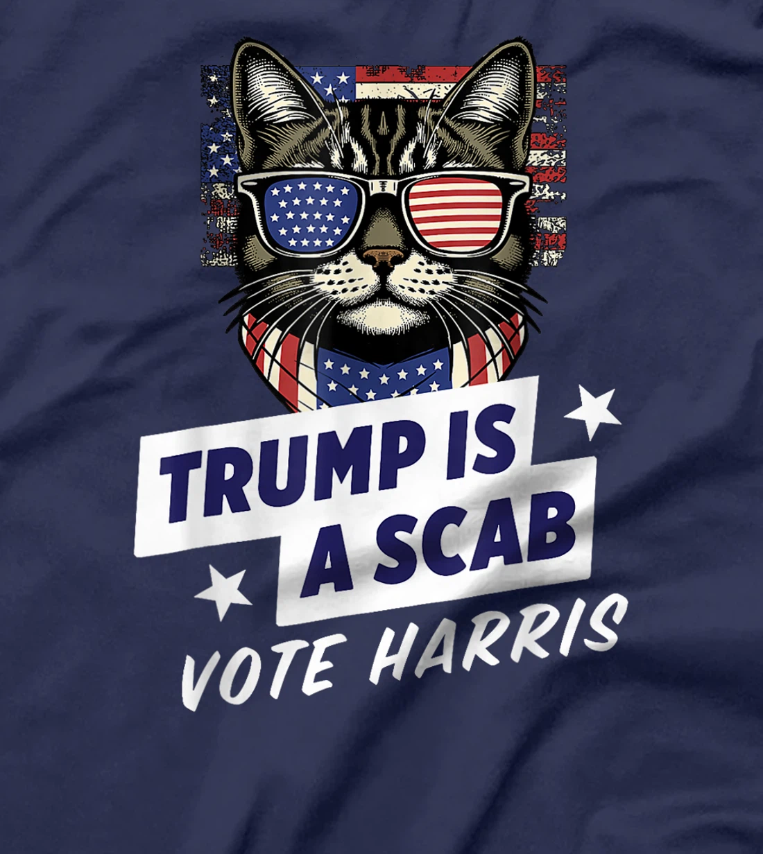 Trump is a Scab Vote Harris 2024 T-Shirt