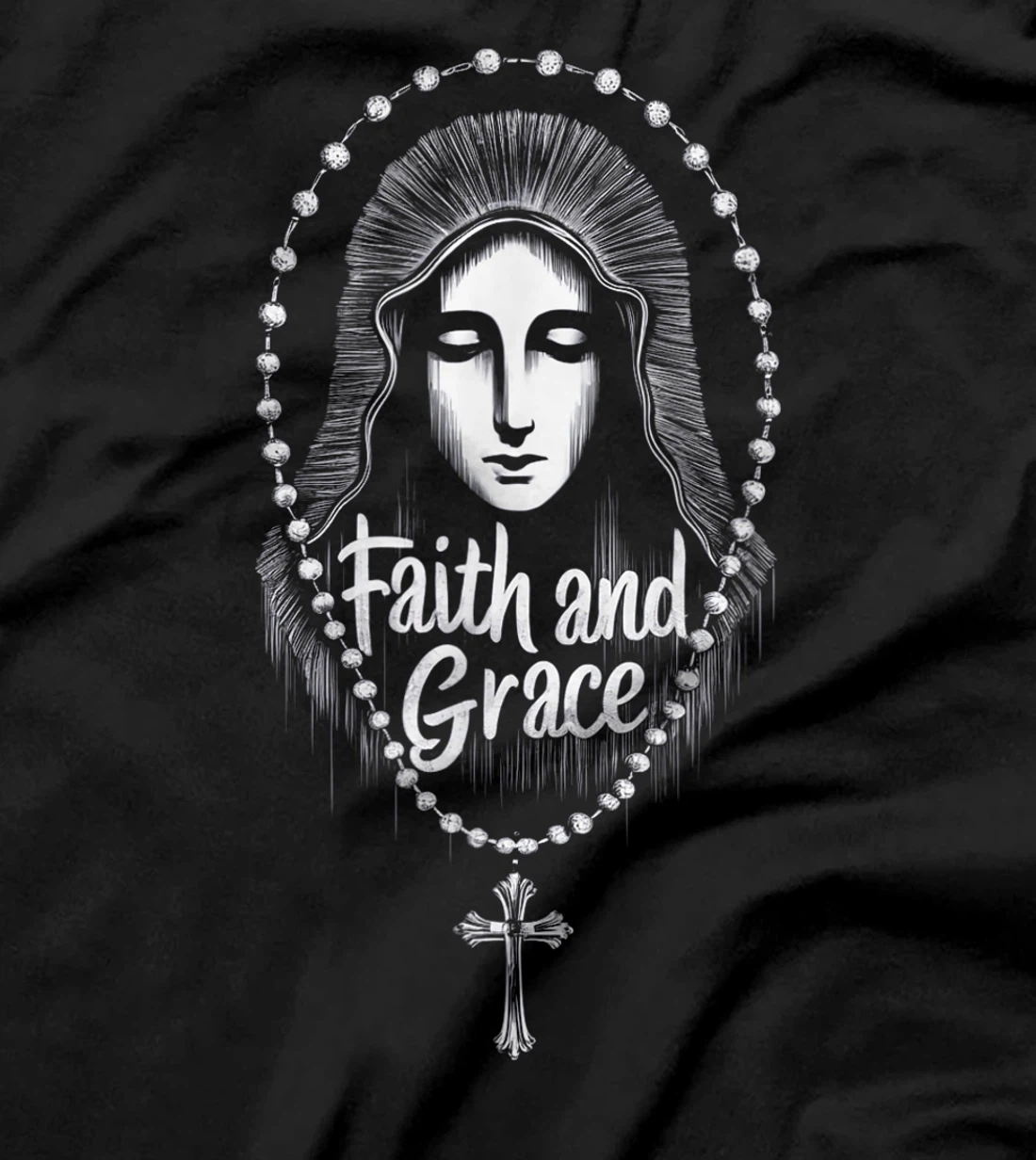 Saint Mary Mother Of God Faith and Grace Catholic Church T-Shirt