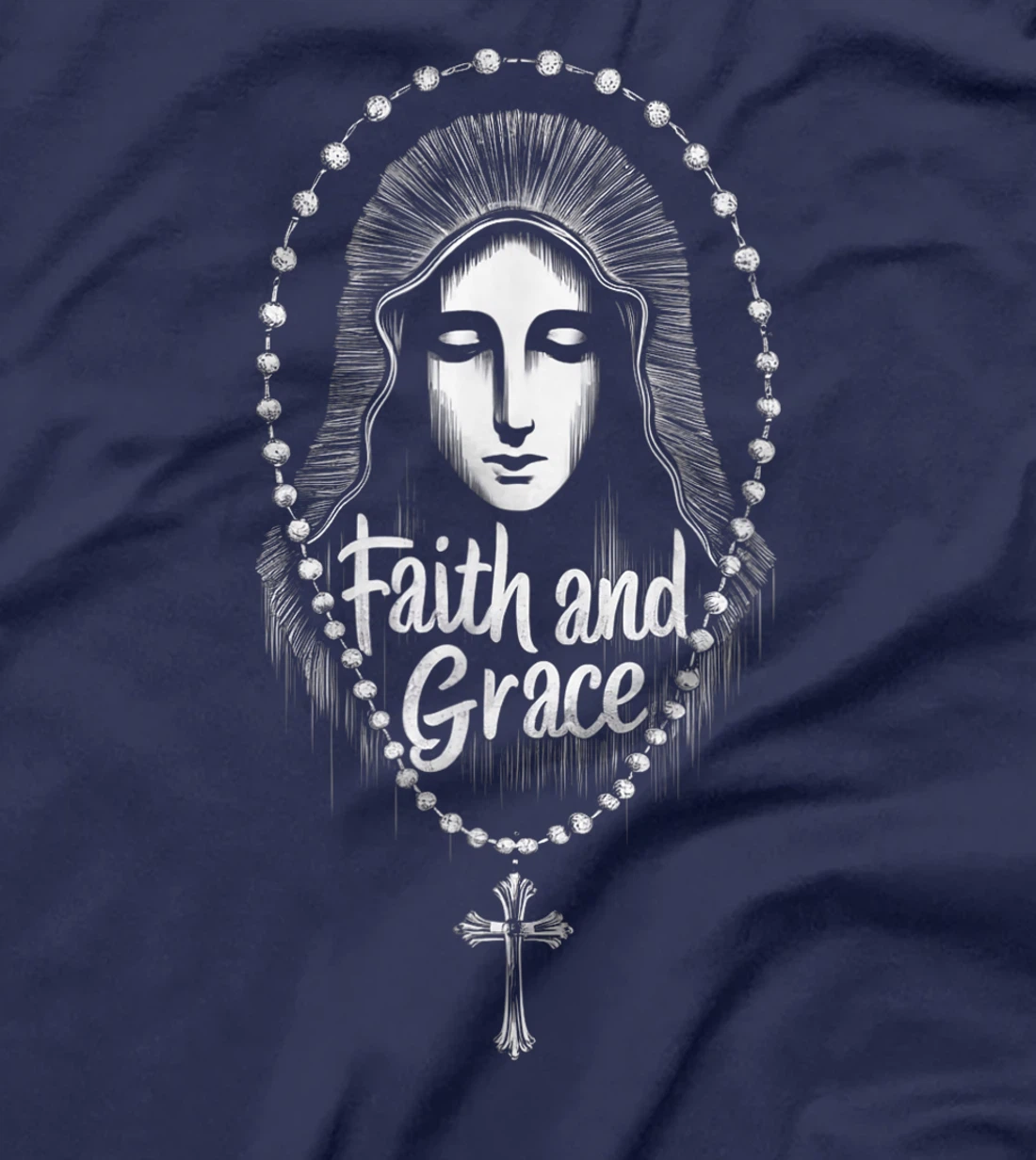 Saint Mary Mother Of God Faith and Grace Catholic Church T-Shirt