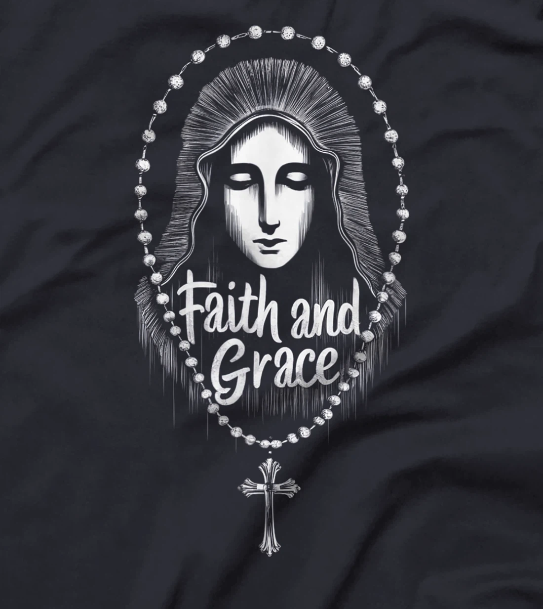 Saint Mary Mother Of God Faith and Grace Catholic Church T-Shirt