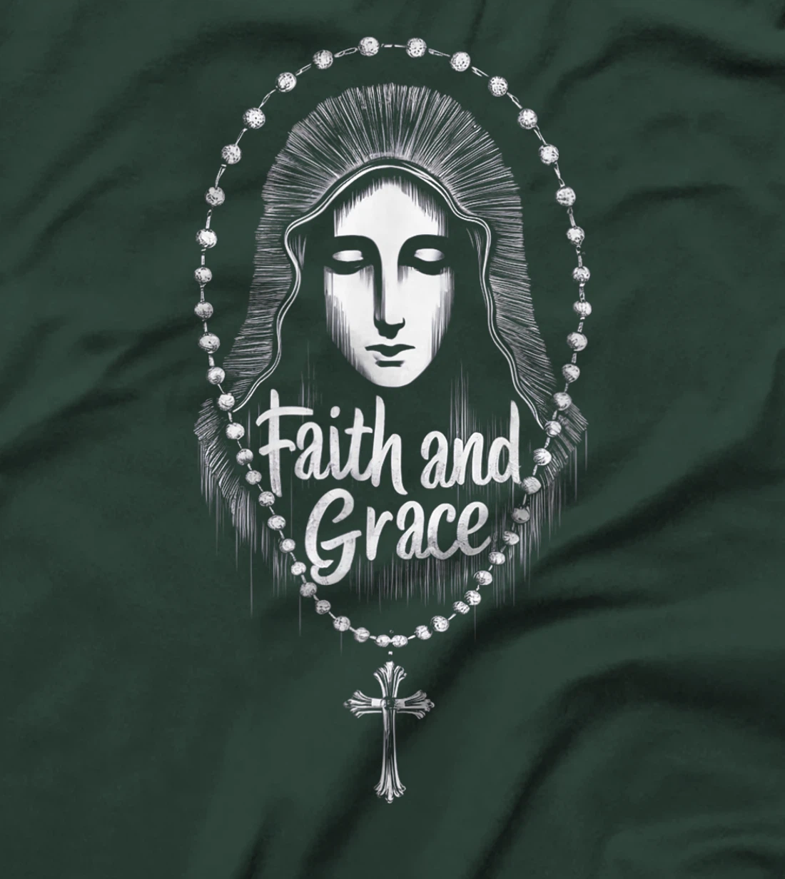 Saint Mary Mother Of God Faith and Grace Catholic Church T-Shirt