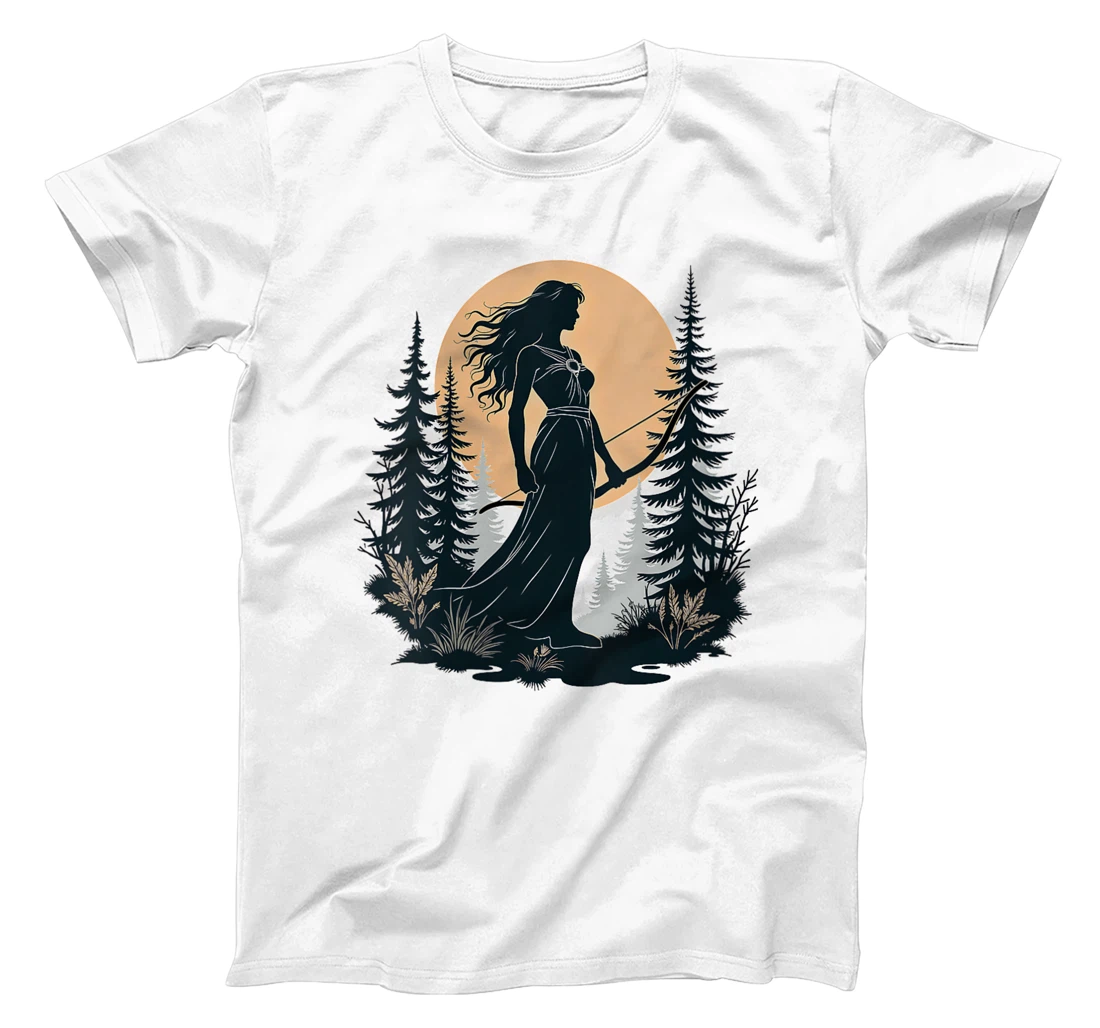 Womens Artemis Ancient Greek Goddess Symbol T-Shirt