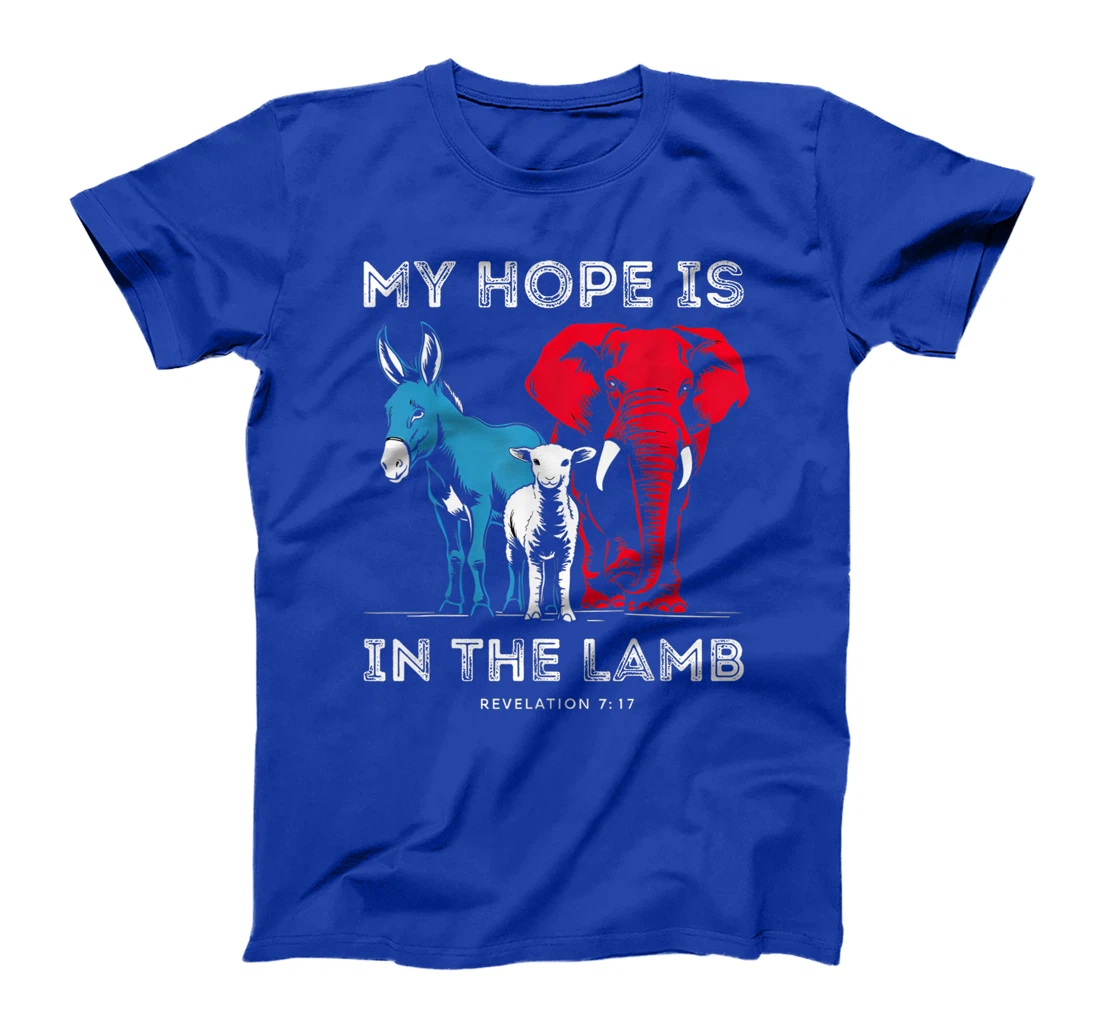 My Hope Is In The Lamb Christian Jesus God Donkey Elephant T-Shirt