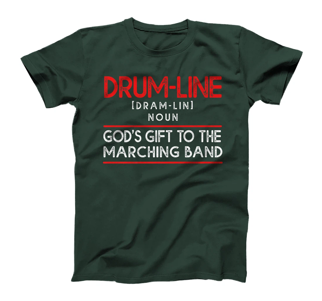 Funny Percussion Drum Line God's Gift To Marching Band Premium T-Shirt