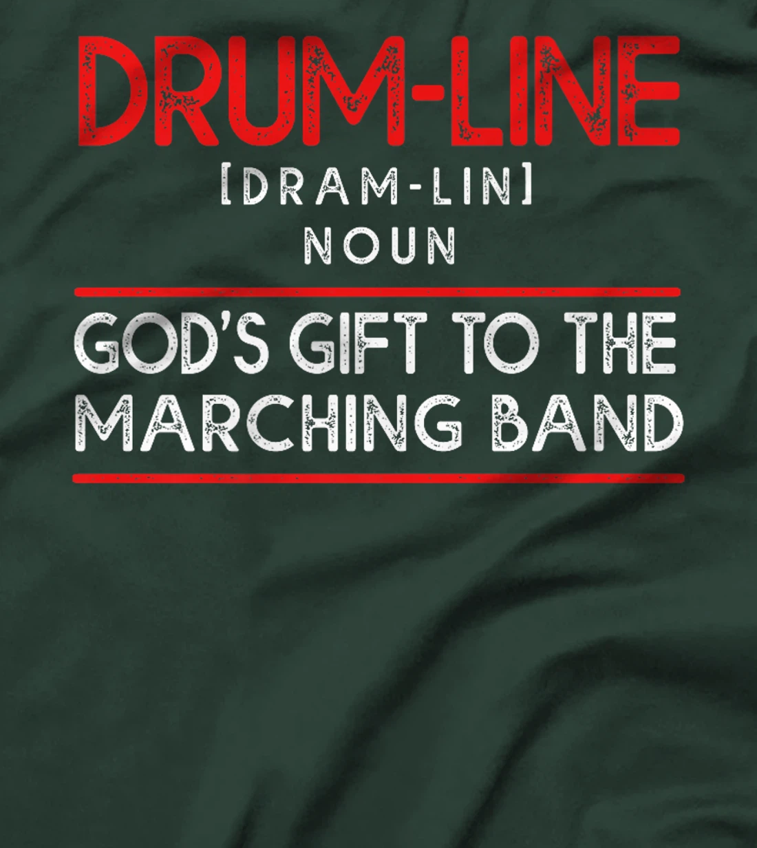 Funny Percussion Drum Line God's Gift To Marching Band Premium T-Shirt