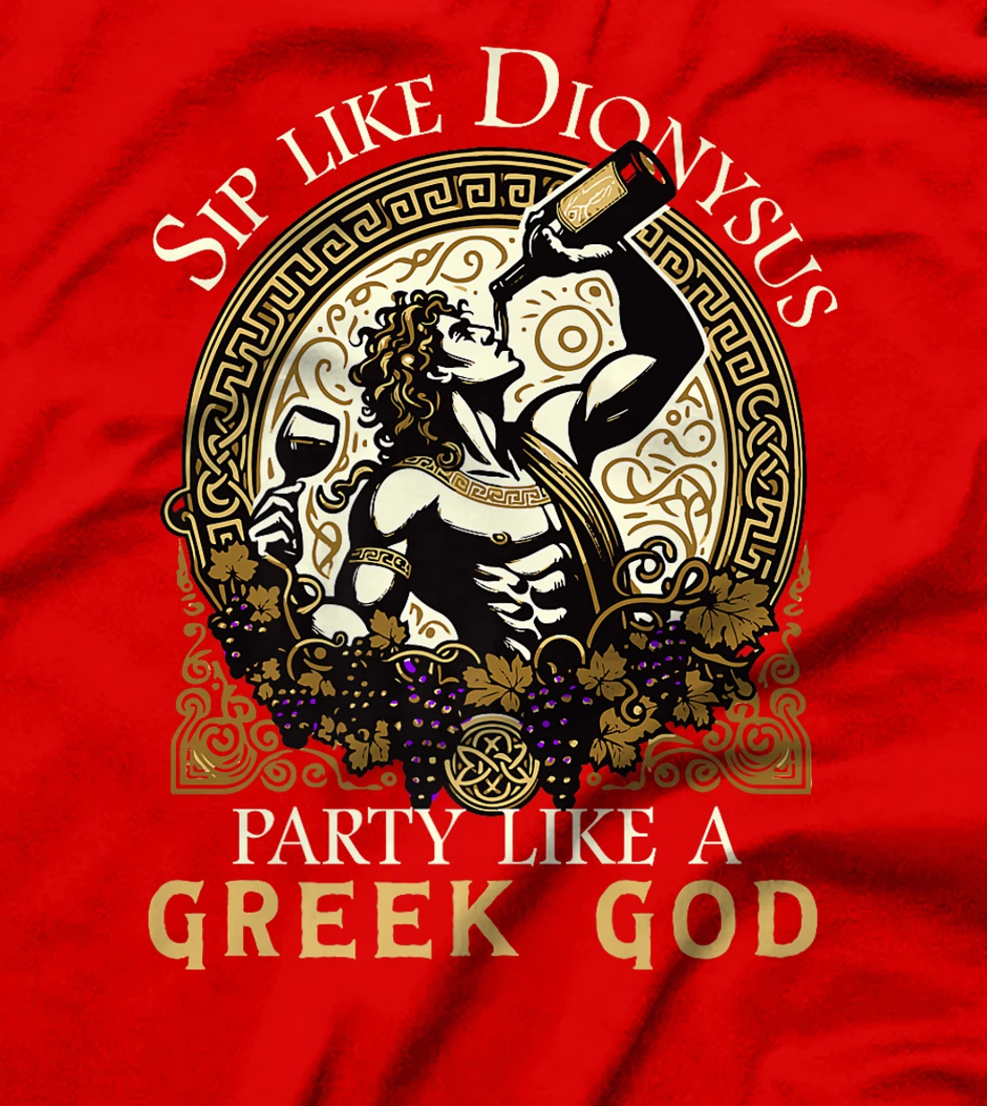 Funny Wine Tasting Party Humor Dionysus Greek God Premium T-Shirt