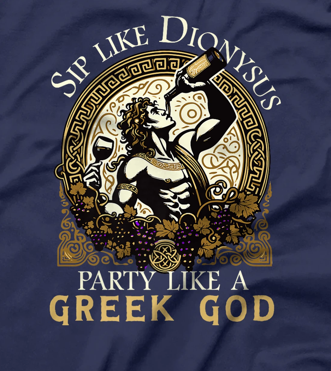 Funny Wine Tasting Party Humor Dionysus Greek God Premium T-Shirt