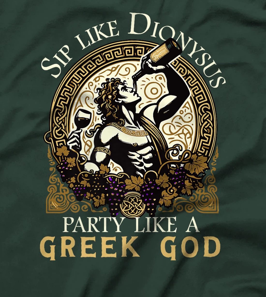 Funny Wine Tasting Party Humor Dionysus Greek God Premium T-Shirt