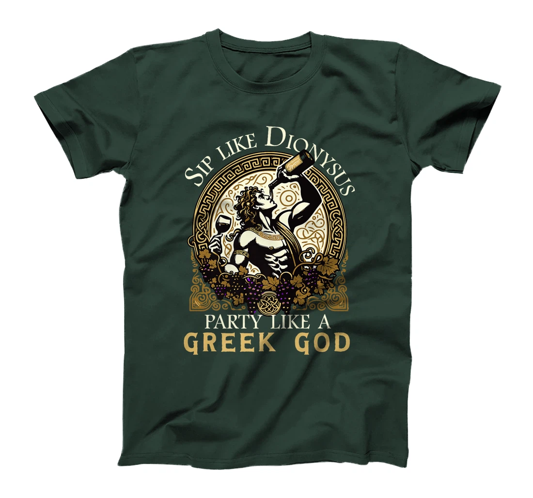 Funny Wine Tasting Party Humor Dionysus Greek God Premium T-Shirt