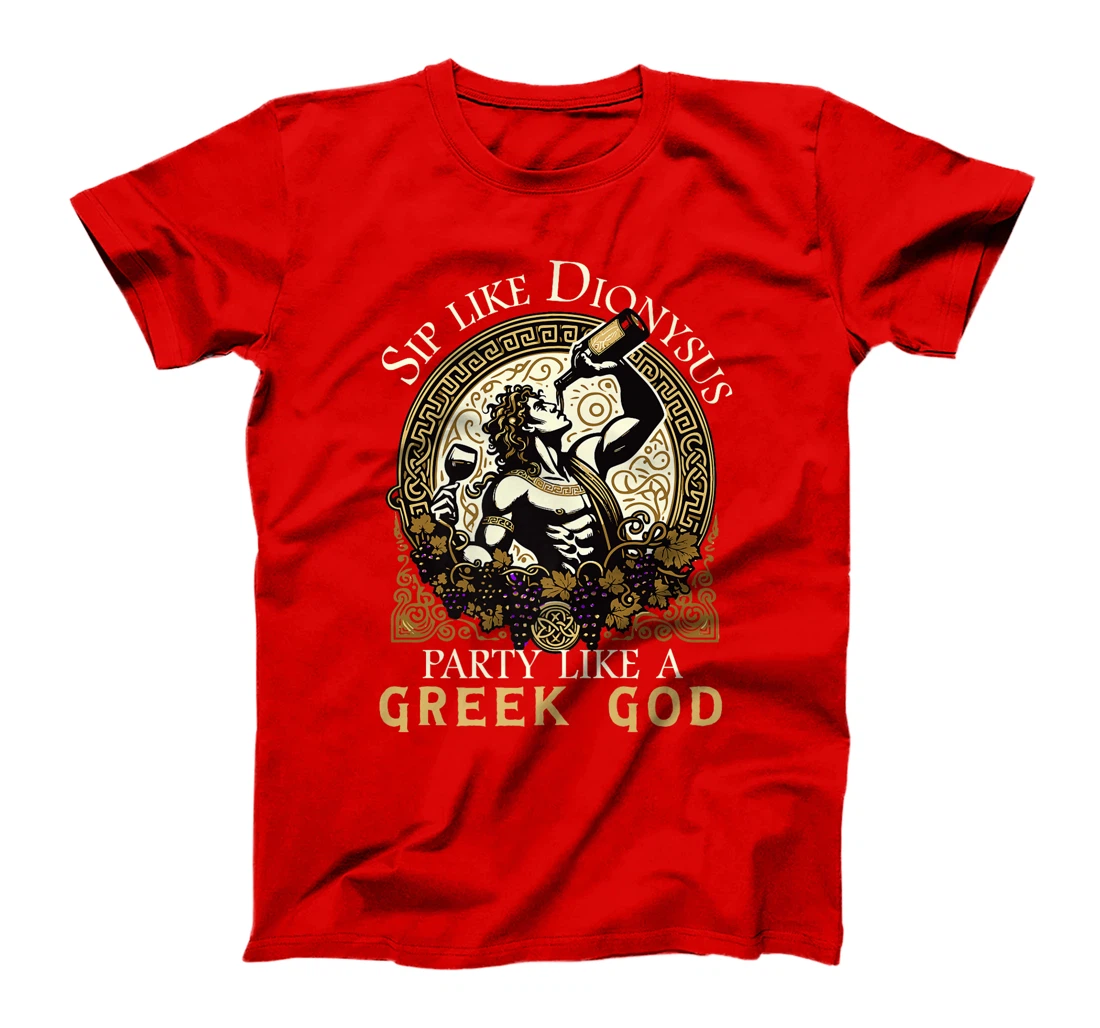 Funny Wine Tasting Party Humor Dionysus Greek God Premium T-Shirt