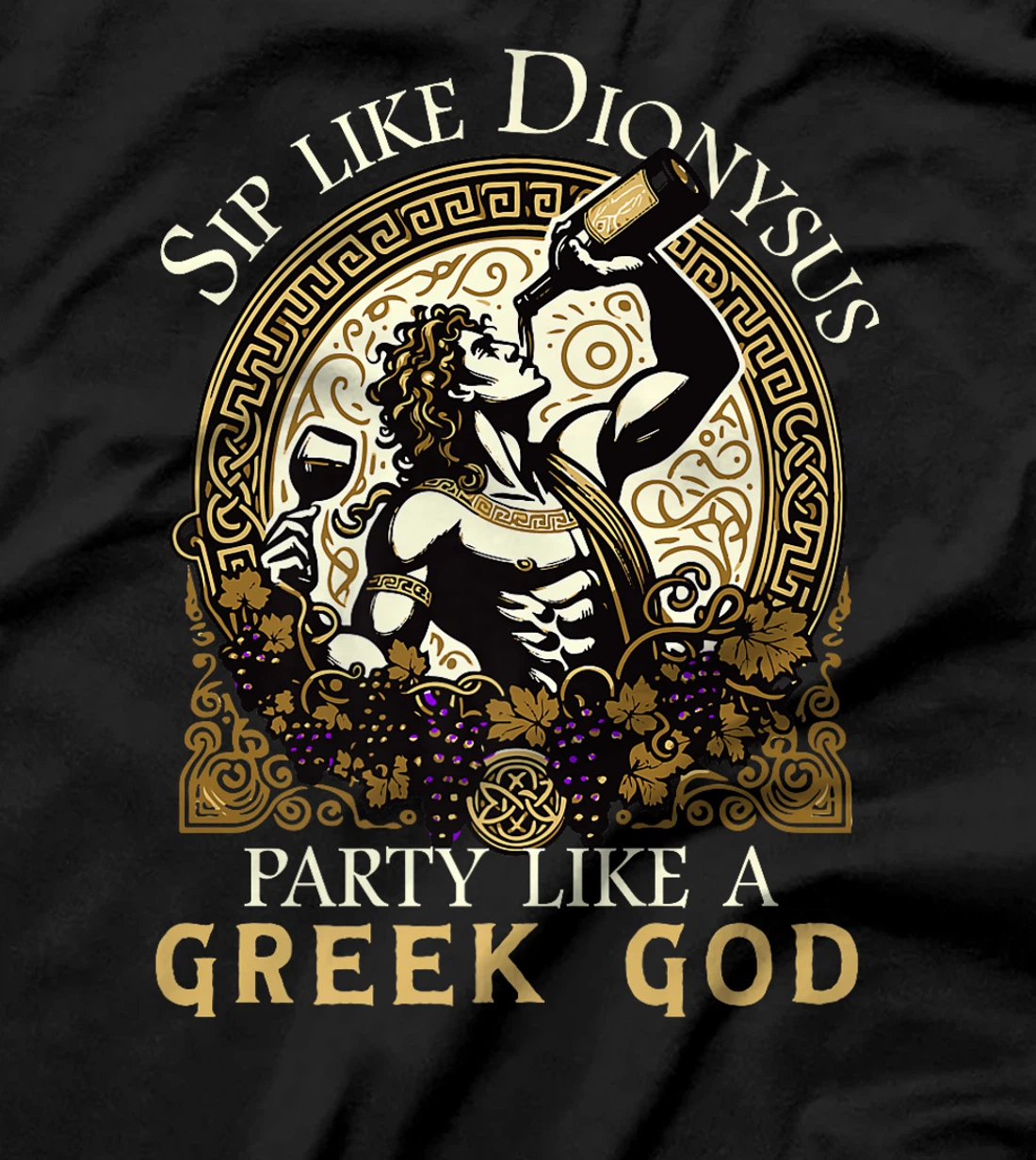Funny Wine Tasting Party Humor Dionysus Greek God Premium T-Shirt