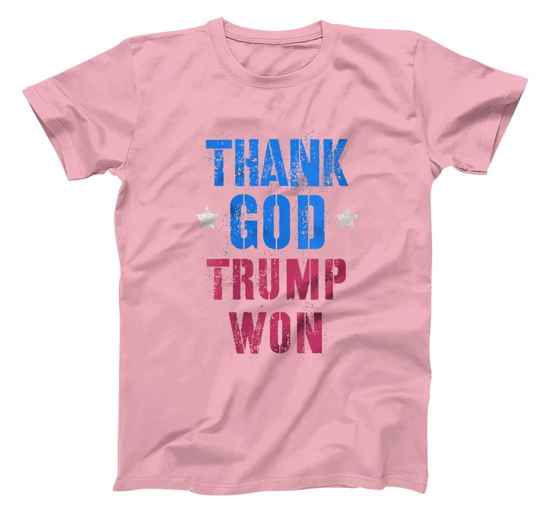 Womens Vote THANK GOD HE WON TRUMP 2024 Make Keep America Great T-Shirt