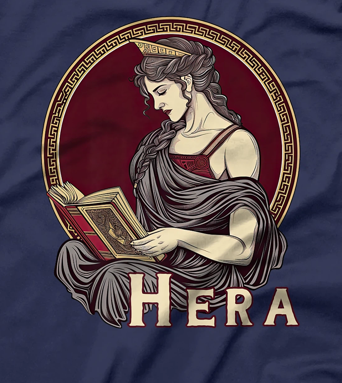 Ancient Greek Goddess Hera Literature Bookish Premium T-Shirt