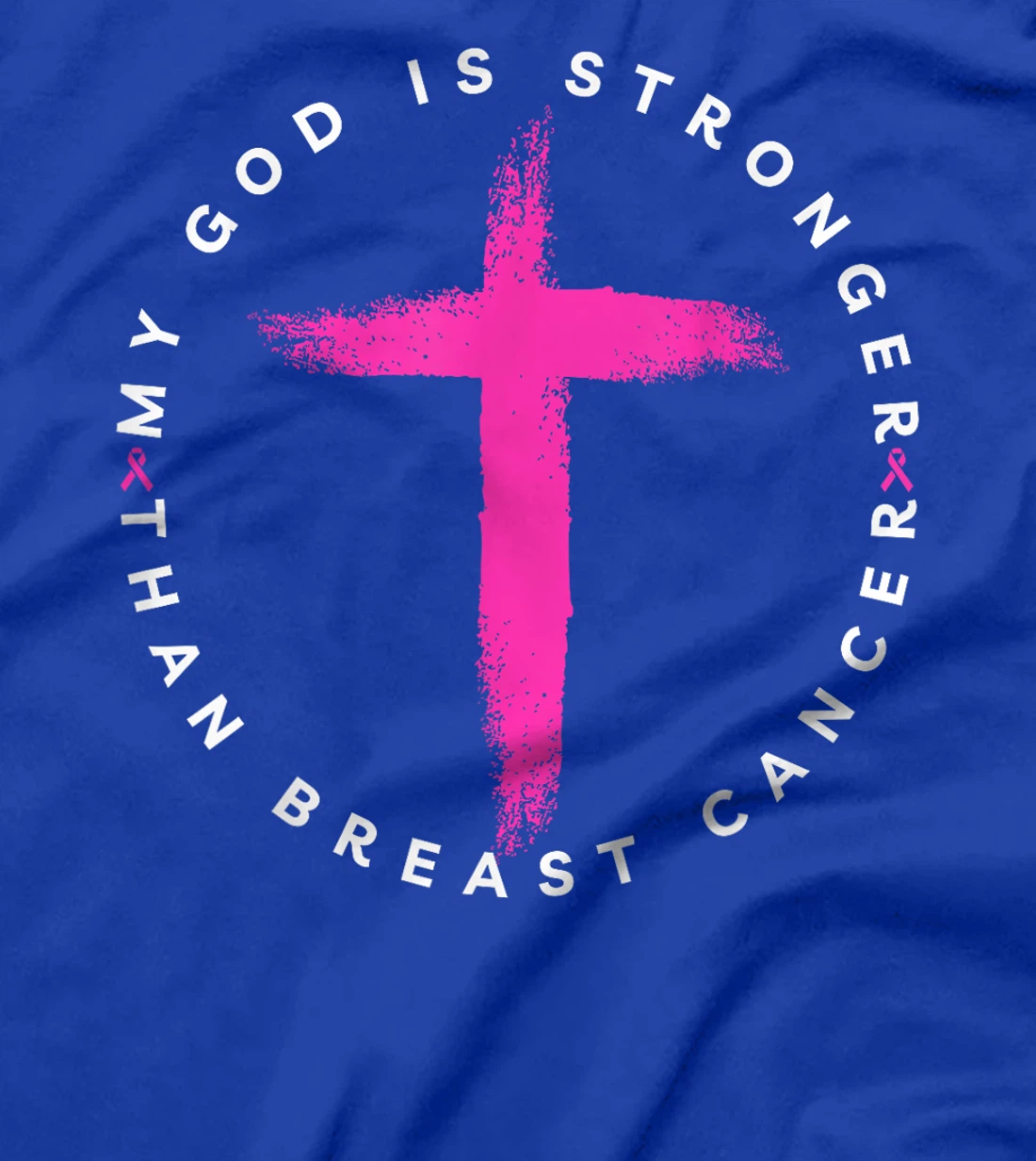 My God Is Stronger Than Breast Cancer Awareness Christian T-Shirt