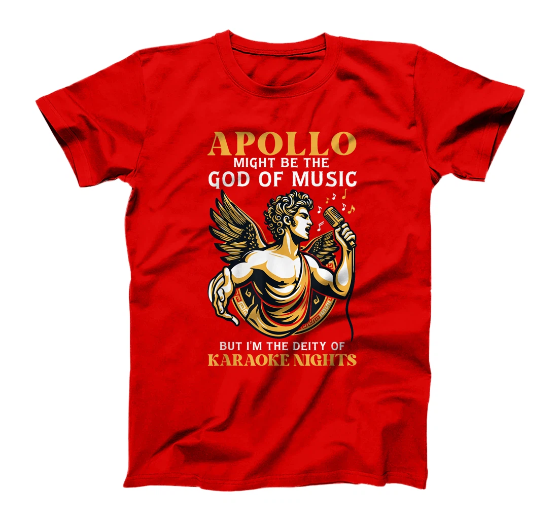 Funny Greek God Apollo Karaoke Night Singing Deity T-Shirt