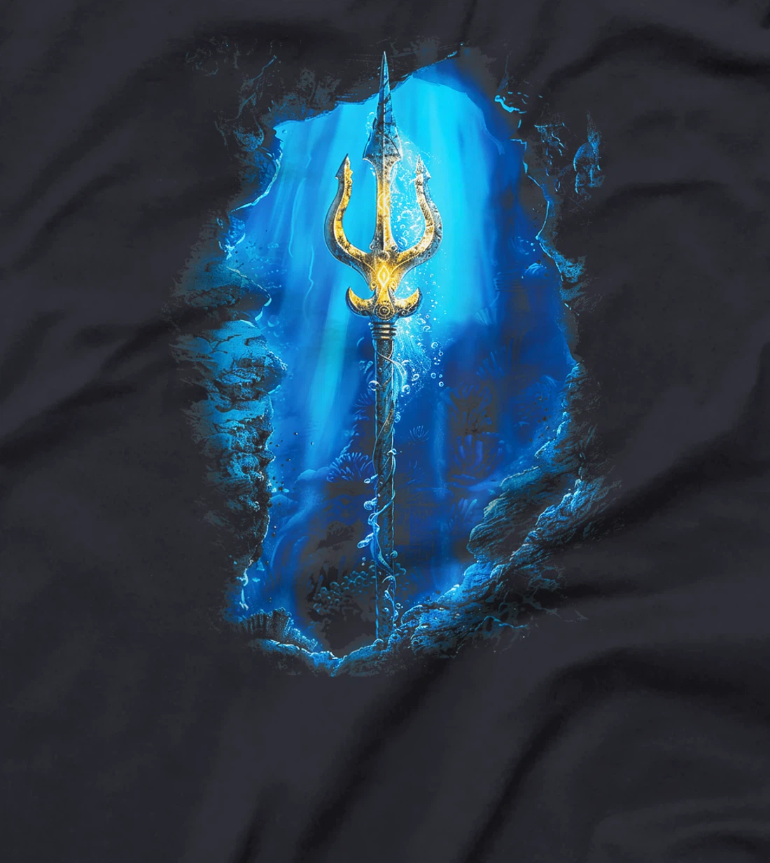 Poseidon Symbol Trident Greek God Underwater T-Shirt