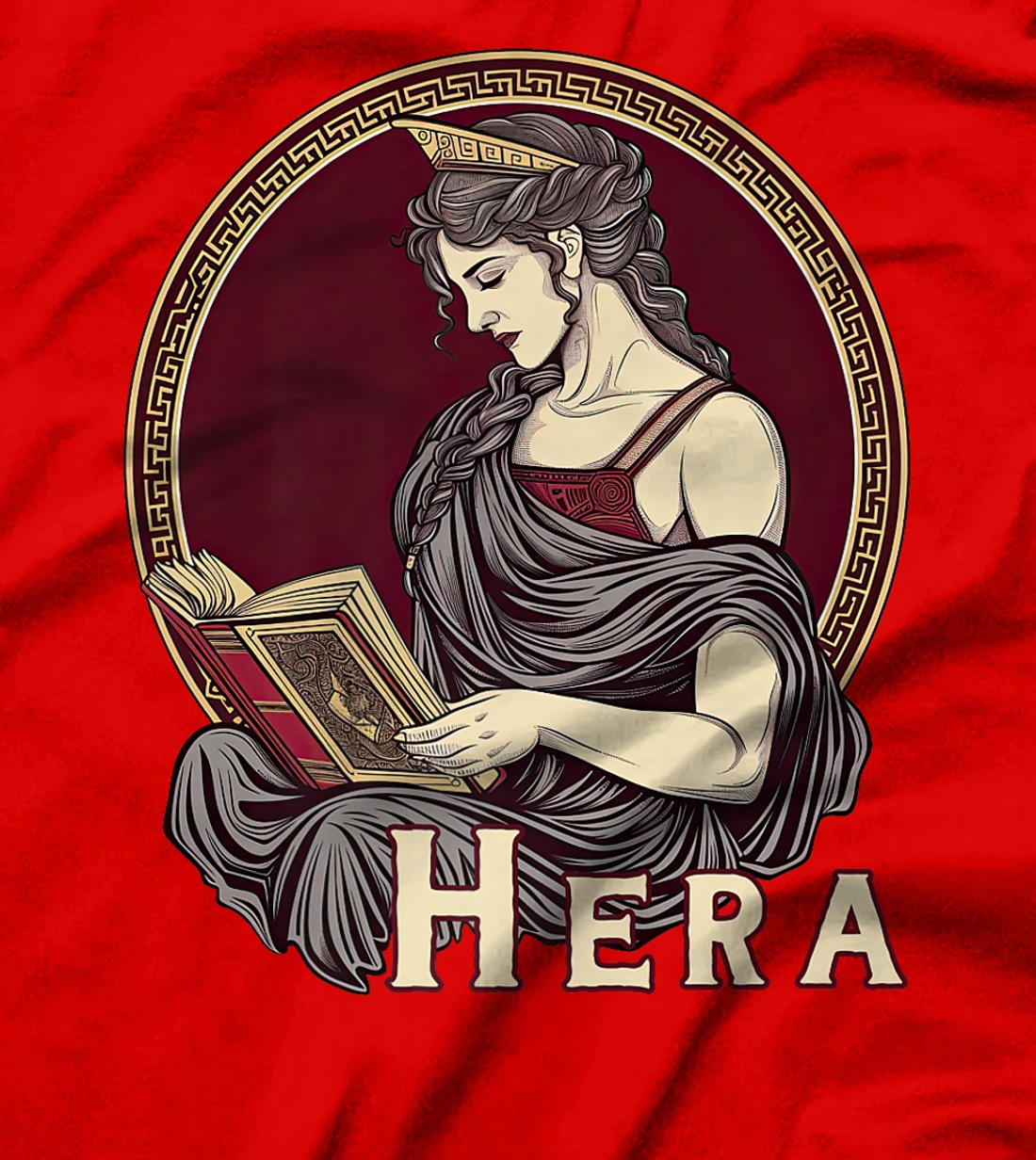 Ancient Greek Goddess Hera Literature Bookish Premium T-Shirt