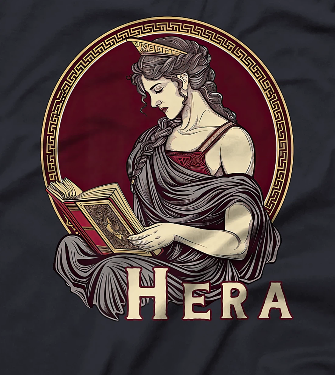 Ancient Greek Goddess Hera Literature Bookish Premium T-Shirt