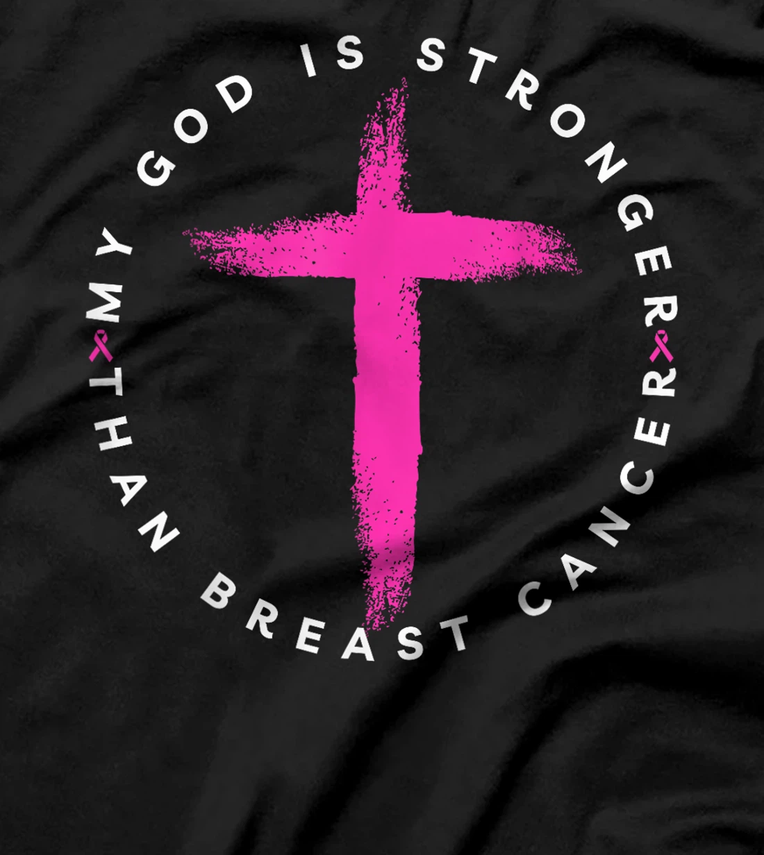 My God Is Stronger Than Breast Cancer Awareness Christian T-Shirt