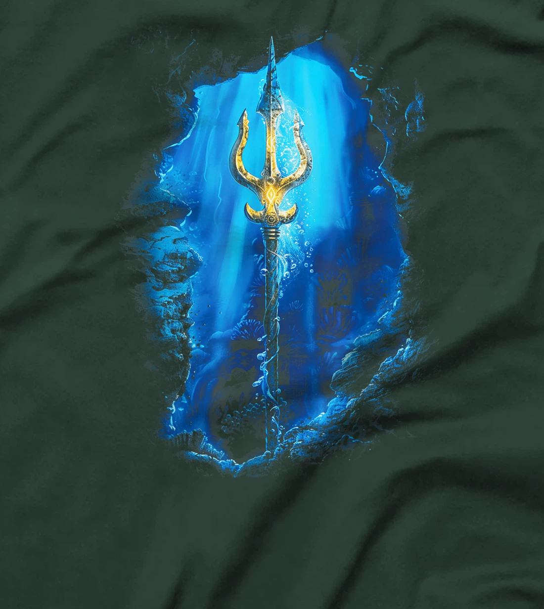 Poseidon Symbol Trident Greek God Underwater T-Shirt