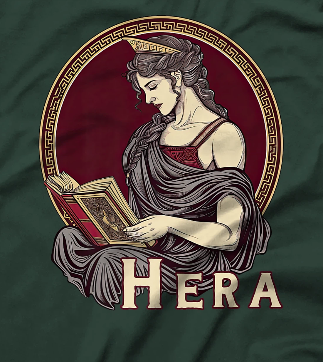 Ancient Greek Goddess Hera Literature Bookish Premium T-Shirt