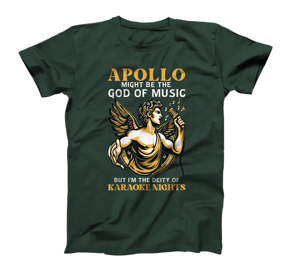Funny Greek God Apollo Karaoke Night Singing Deity T-Shirt