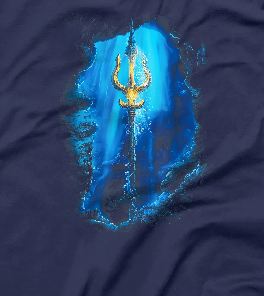 Poseidon Symbol Trident Greek God Underwater T-Shirt