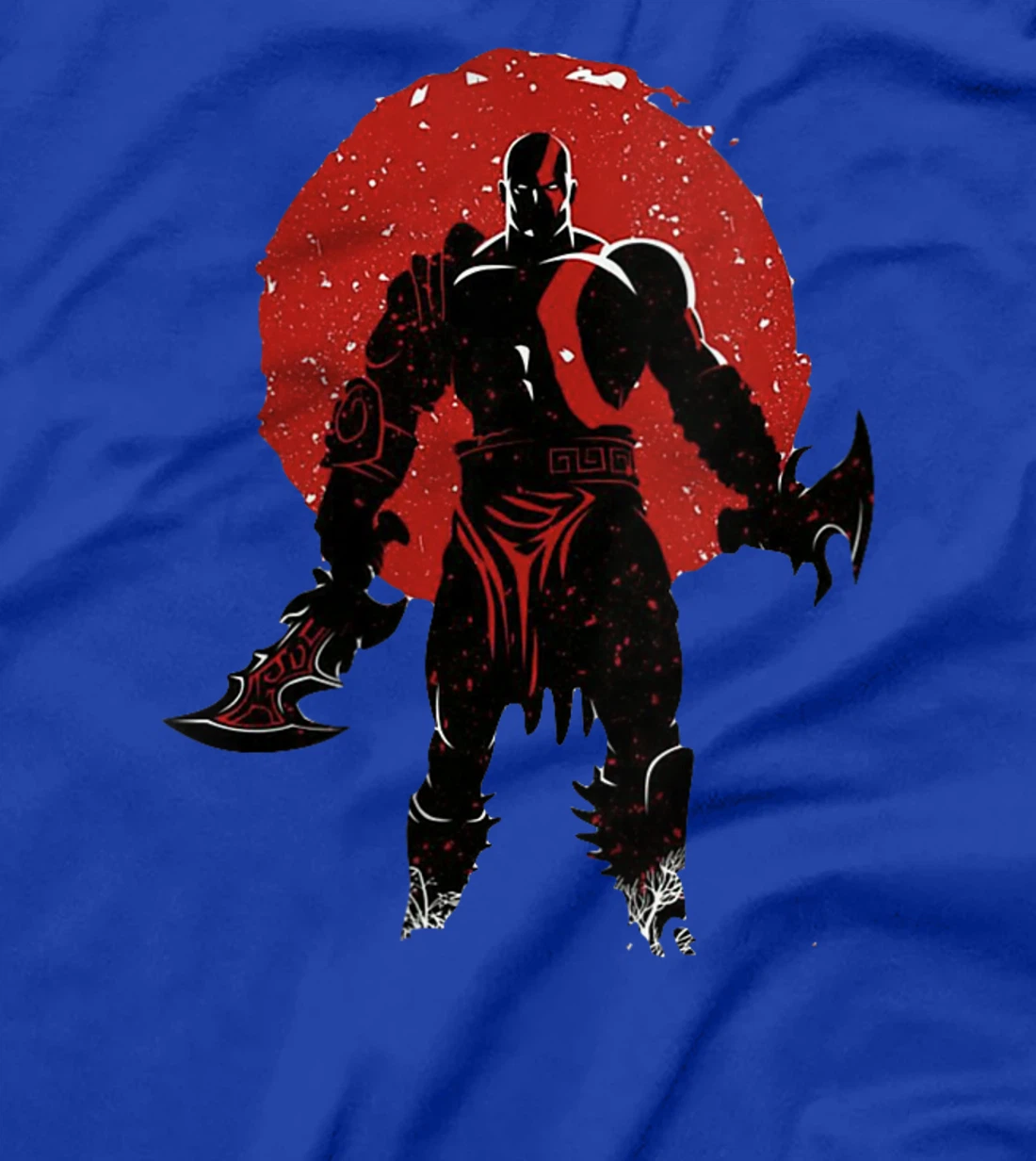 Womens War God / Battle Axe / Red Scar Tattoo T-Shirt