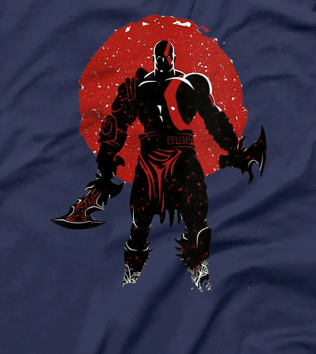 Womens War God / Battle Axe / Red Scar Tattoo T-Shirt