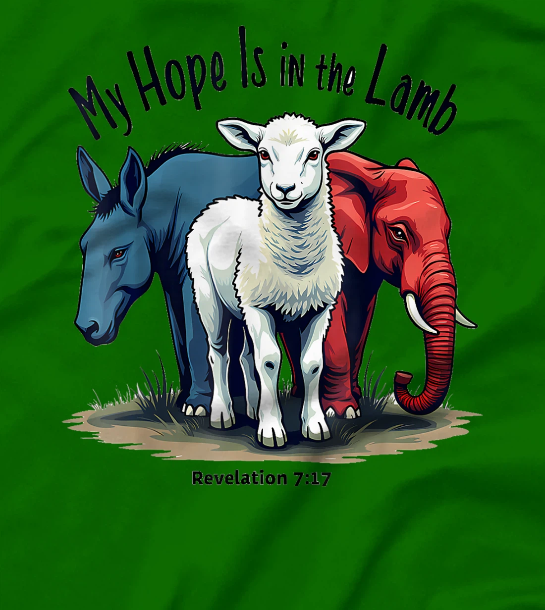Hope Is In The Lamb My Christian God Jesus Lamb Humor T-Shirt
