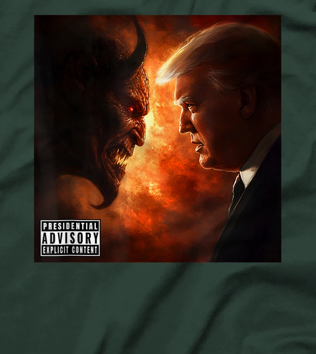 Christian President Trump God's Choice To Beat The Devil T-Shirt