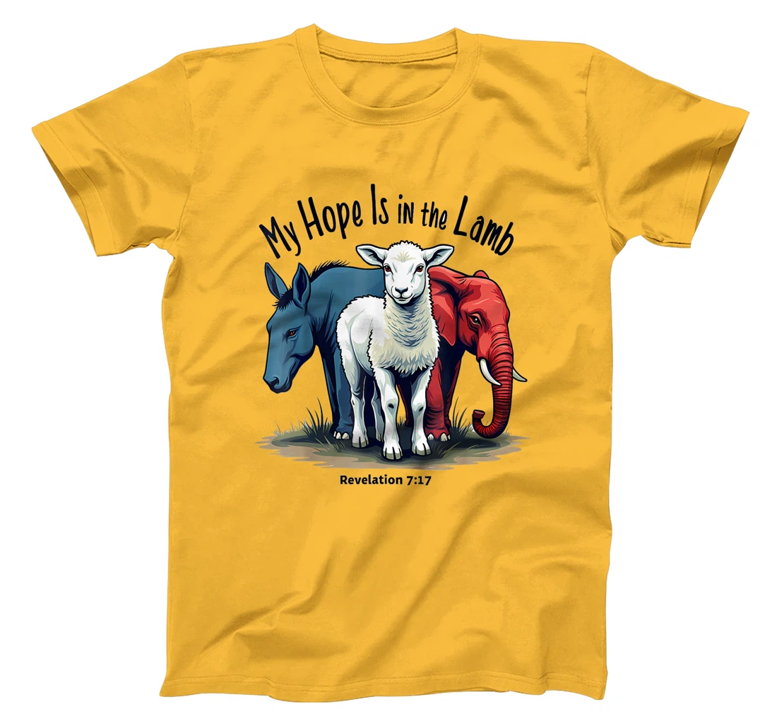 Hope Is In The Lamb My Christian God Jesus Lamb Humor T-Shirt