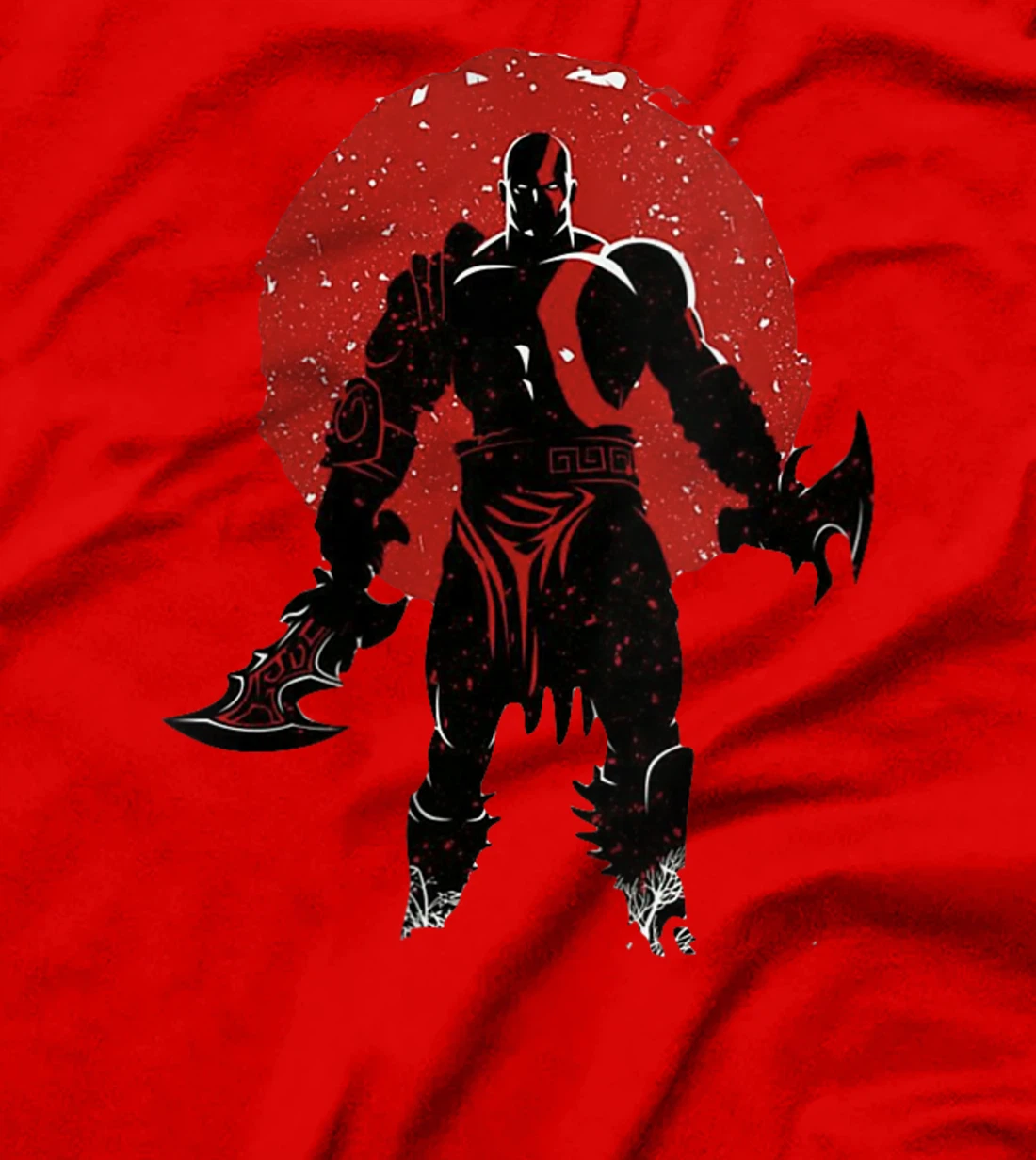 Womens War God / Battle Axe / Red Scar Tattoo T-Shirt